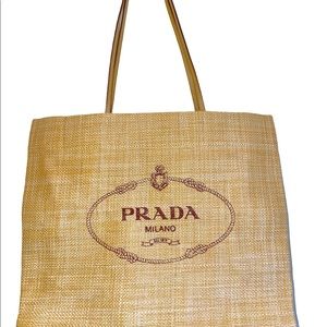 Exclusive Prada Raffia Tote